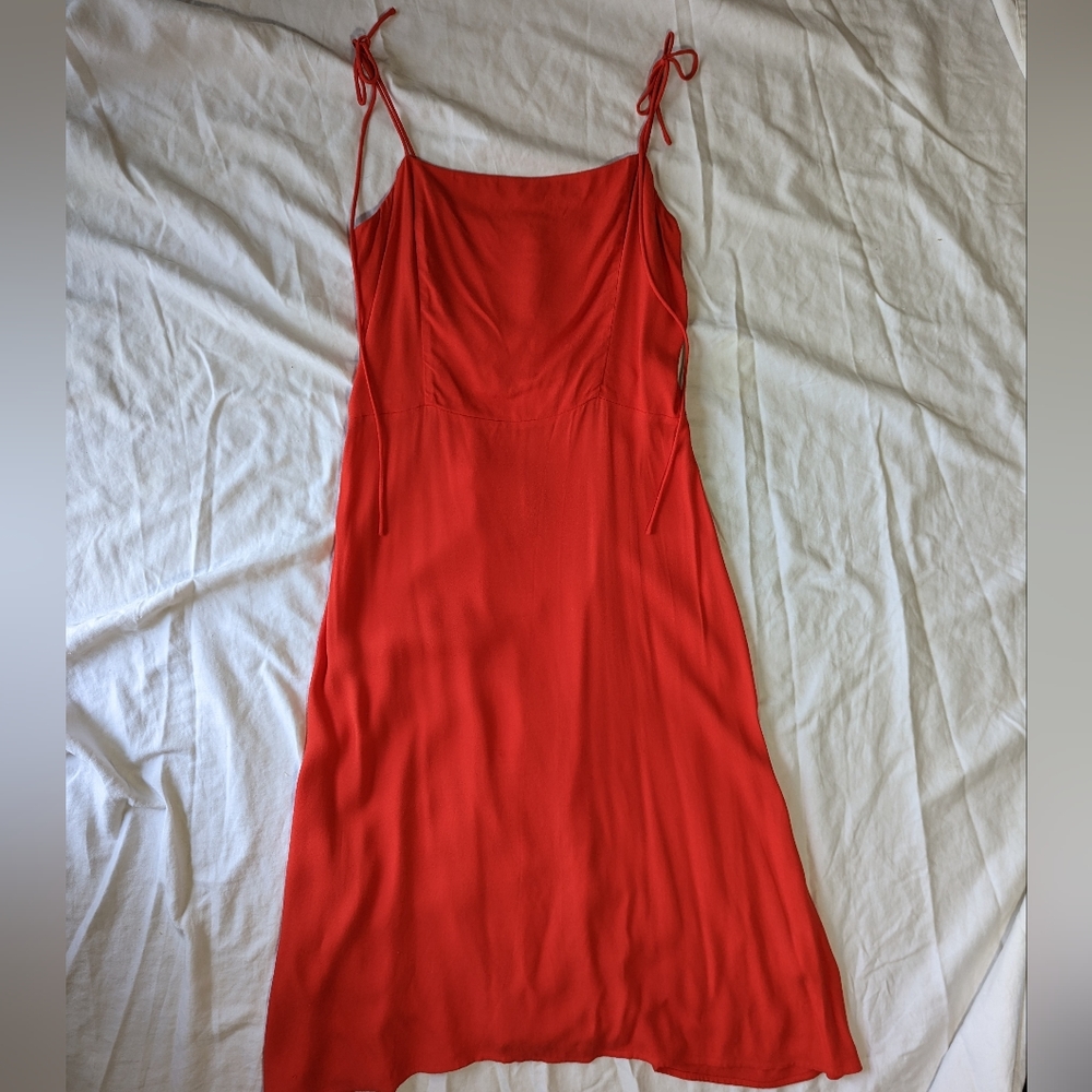 Reformation Spaghetti Strap Red Dress